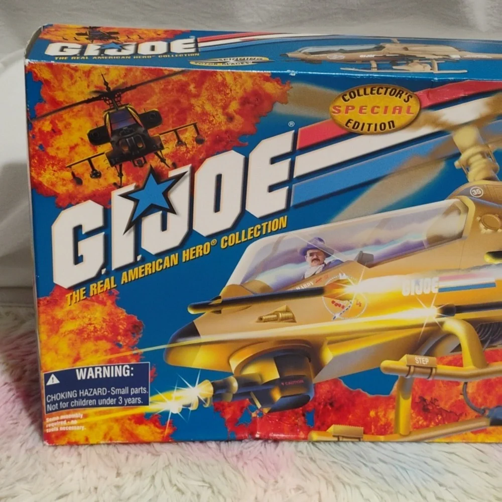 (#A1) NIB G.I. Joe Vtg 2000 Assault Copter Locust Complete/ Wild Bill Figure
